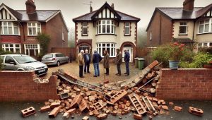 Neighbours' Boundary Wall Falling Down