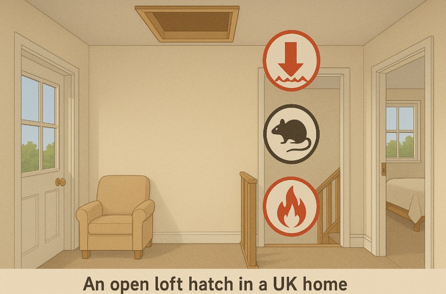 Does Opening Loft Hatch Cool House Uk