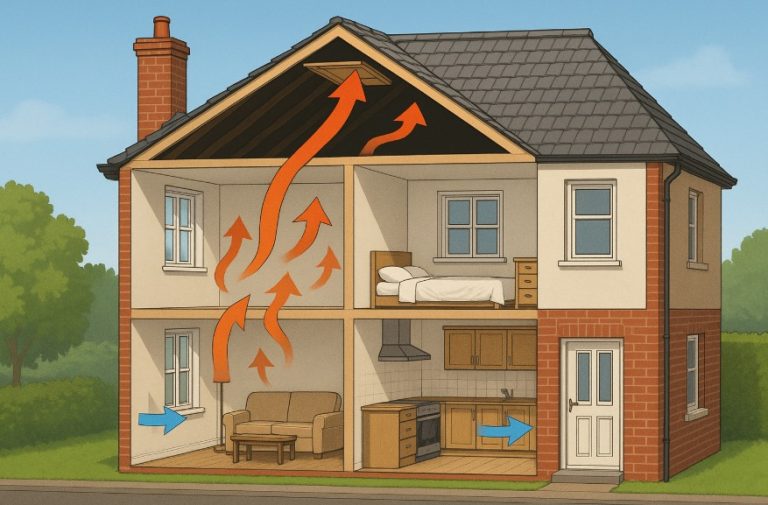 Does Opening the Loft Hatch Cool a House in the UK Climate